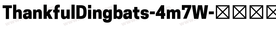 ThankfulDingbats-4m7W字体转换
