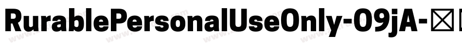 RurablePersonalUseOnly-O9jA字体转换