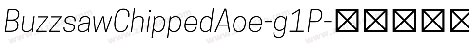 BuzzsawChippedAoe-g1P字体转换