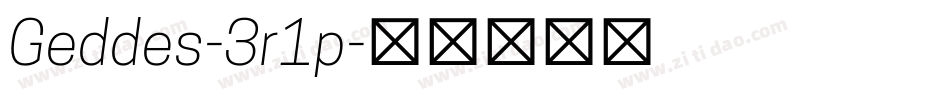 Geddes-3r1p字体转换 Geddes-3r1p字体转换