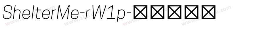 ShelterMe-rW1p字体转换