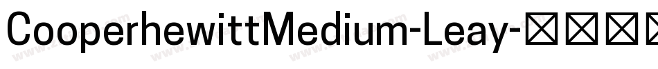 CooperhewittMedium-Leay字体转换
