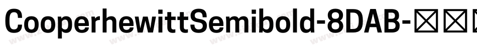CooperhewittSemibold-8DAB字体转换