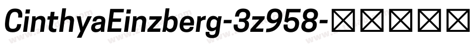 CinthyaEinzberg-3z958字体转换