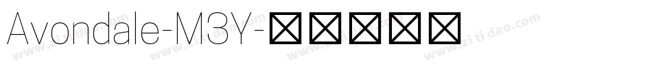 Avondale-M3Y字体转换 Avondale-M3Y字体转换