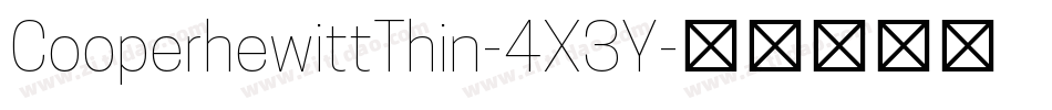 CooperhewittThin-4X3Y字体转换