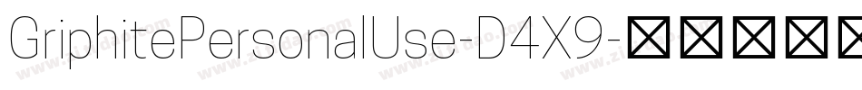 GriphitePersonalUse-D4X9字体转换