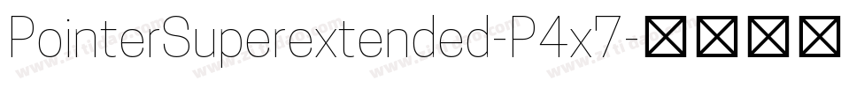 PointerSuperextended-P4x7字体转换
