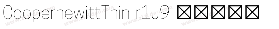 CooperhewittThin-r1J9字体转换