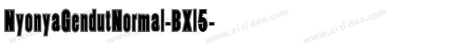 NyonyaGendutNormal-BXl5字体转换