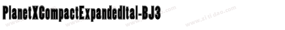 PlanetXCompactExpandedItal-BJ3w字体转换