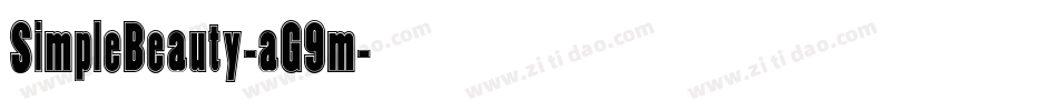 SimpleBeauty-aG9m字体转换
