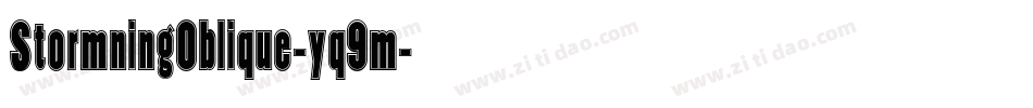 StormningOblique-yq9m字体转换