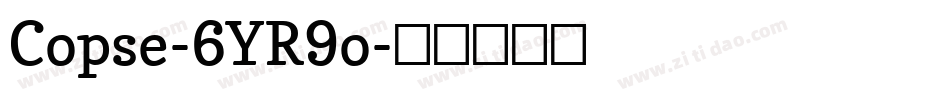Copse-6YR9o字体转换