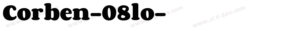 Corben-08lo字体转换