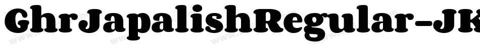 GhrJapalishRegular-JKLo字体转换