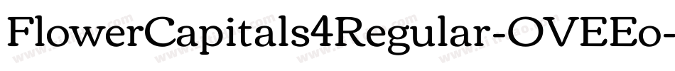 FlowerCapitals4Regular-OVEEo字体转换