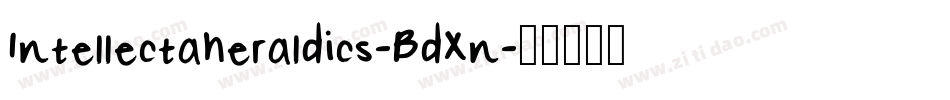 Intellectaheraldics-BdXn字体转换