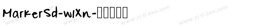 MarkerSd-w1Xn字体转换