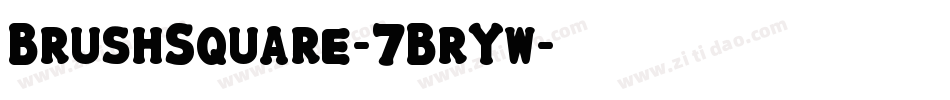 BrushSquare-7BrYw字体转换
