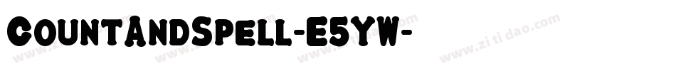 CountAndSpell-E5YW字体转换