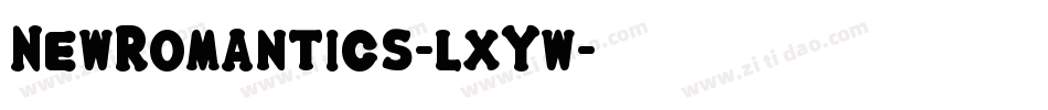 NewRomantics-lxYw字体转换