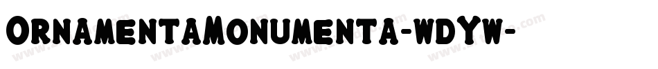 OrnamentaMonumenta-wdYw字体转换
