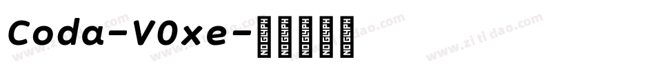 Coda-V0xe字体转换