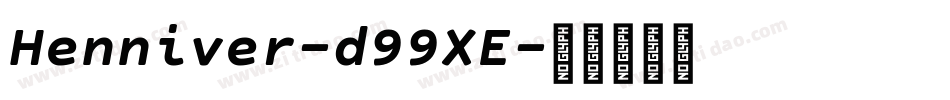 Henniver-d99XE字体转换