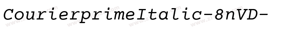 CourierprimeItalic-8nVD字体转换