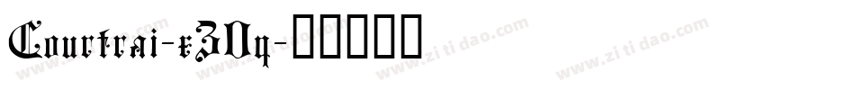 Courtrai-x30q字体转换
