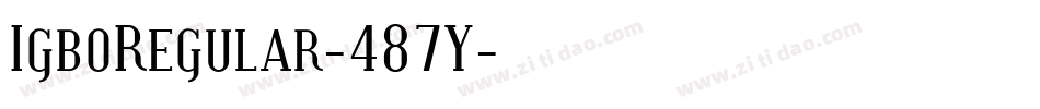 IgboRegular-487Y字体转换
