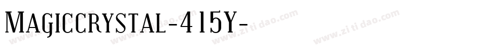 Magiccrystal-415Y字体转换