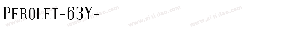 Perolet-63Y字体转换