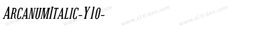 ArcanumItalic-Y1o字体转换