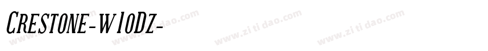 Crestone-w1oDz字体转换