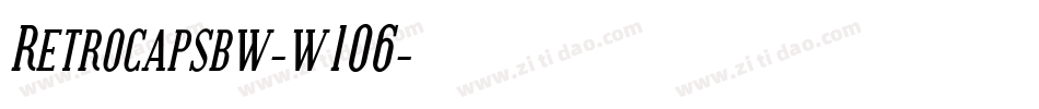 Retrocapsbw-w1O6字体转换