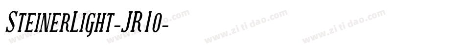 SteinerLight-JR1o字体转换