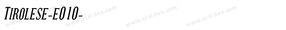 Tirolese-eO1O字体转换