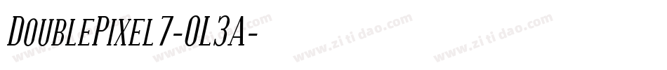 DoublePixel7-OL3A字体转换