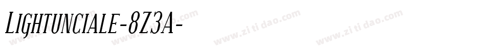 Lightunciale-8Z3A字体转换
