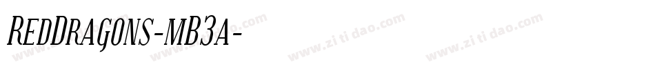 RedDragons-mB3a字体转换 RedDragons-mB3a字体转换