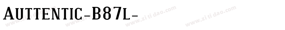 Auttentic-B87l字体转换