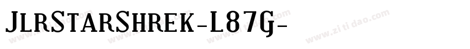 JlrStarShrek-L87G字体转换