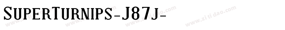 SuperTurnips-J87j字体转换