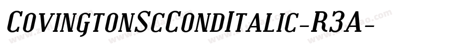 CovingtonScCondItalic-R3A字体转换