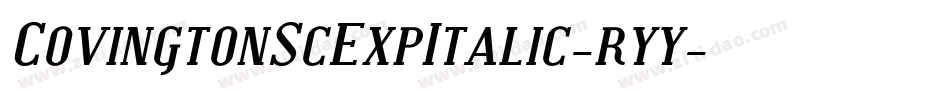 CovingtonScExpItalic-ryy字体转换