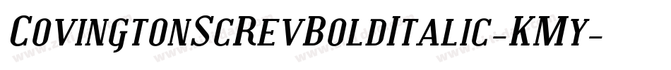 CovingtonScRevBoldItalic-KMy字体转换