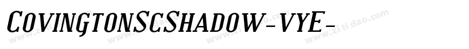 CovingtonScShadow-vyE字体转换