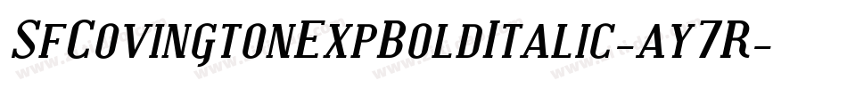 SfCovingtonExpBoldItalic-ay7R字体转换